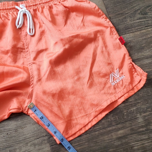 Totally Rad Vintage In Excess Drawstring Nylon Sho - Picture 4 of 6